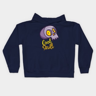 Funny scary purple skull Kids Hoodie